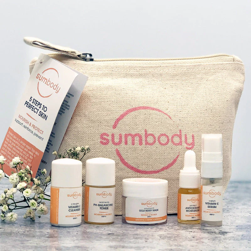 5 Steps to Perfect Skin Nourish & Protect Mini Kit by Sumbody Skincare ...